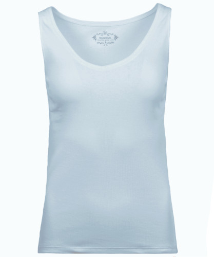 RAGWOMAN Shirt sleeveless, V-neck, 2x2 rib 