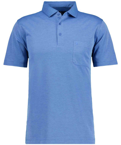 Polo button short sleeve solid Kürbis-590