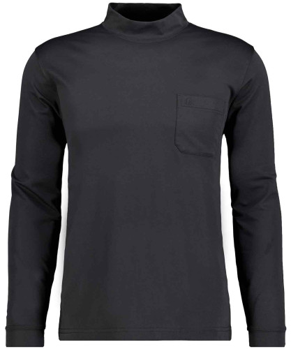 Softknit-Shirt langarm mit Stehkragen 