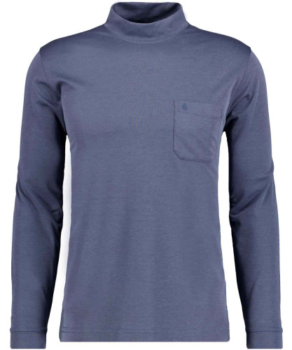 Softknit-Shirt langarm mit Stehkragen 