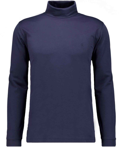 Sofknit shirt with roll neck Navy-070
