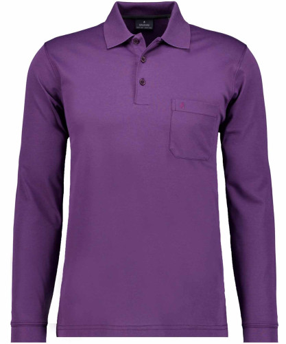 LONG & TALL  Softknit-Polo mit Brusttasche, Langarm 