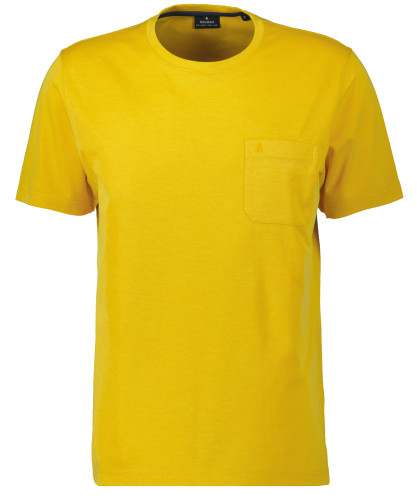 Softknit T-Shirt Rundhals, mit Brusttasche 