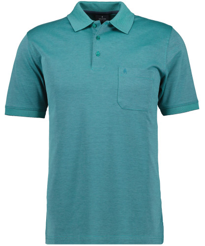 Poloshirt softknit with chest pocket, short sleeve 