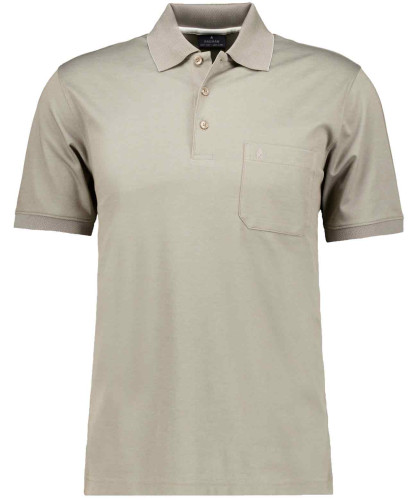 Poloshirt softknit with chest pocket, short sleeve 