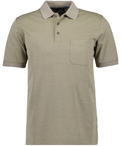 Softknit-Polo mit Brusttasche, kurzarm 