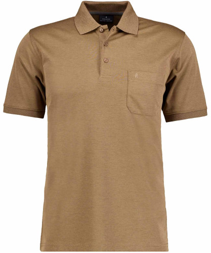 LONG & TALL Softknit-Poloshirt mit Brusttasche, Kurzarm 