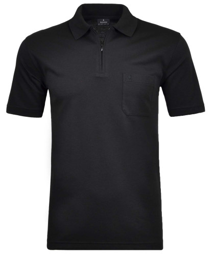 Softknit polo with zip 
