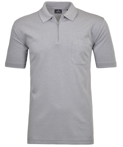 Softknit-Poloshirt mit Zip 