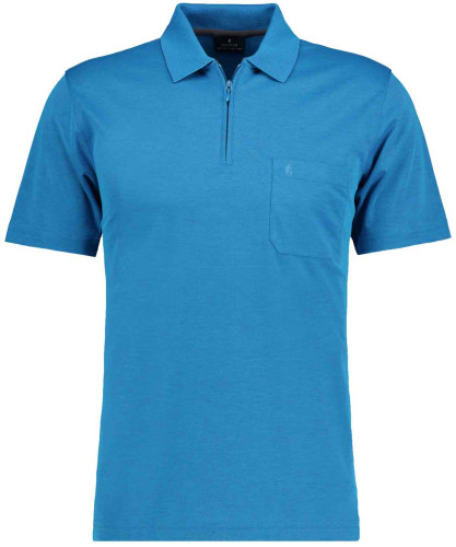 Softknit polo with zip 