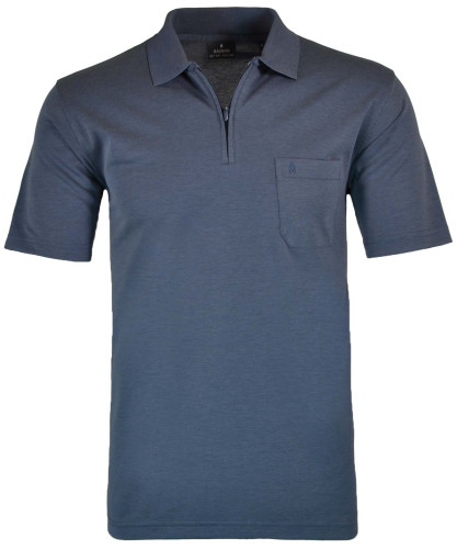 Softknit-Poloshirt mit Zip 