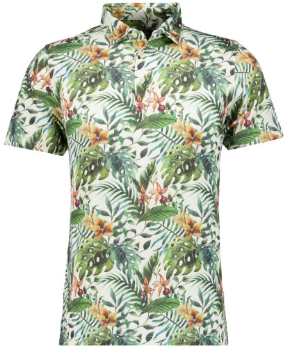 Softknit Jersey-Polo alloverprint, modern fit 