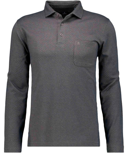 Softknit-Poloshirt Jacquard, Velvet Touch 