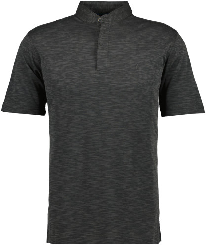 Softknit polo flame design, stand up collar Graphite-027