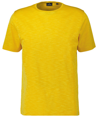 Softknit T-Shirt Rundhals mit Flammdesign Blau-Melange-765