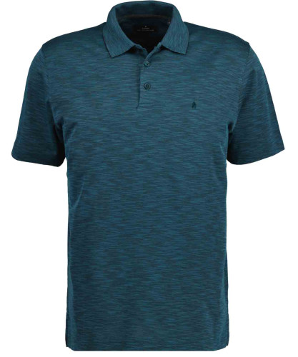 LONG & TALL Softknitpolo Flammdesign Dunkelgrün-357