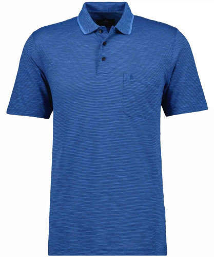 Softknit-Polo gestreift, Flammdesign 