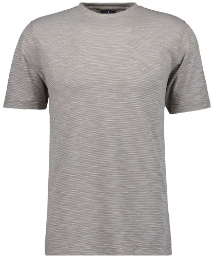 Softknit T-Shirt gestreift, Rundhals Beige-Melange-081