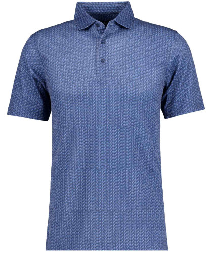 Softknit-Polo mit Multiprint, kurzarm 