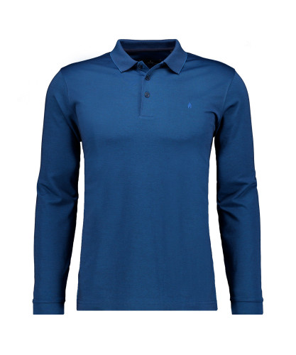 Polo longsleeve modern fit Dark