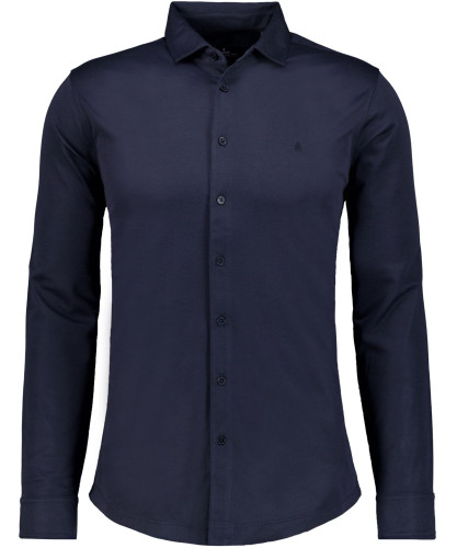 Softknit shirt long sleeve, modern fit Navy-070
