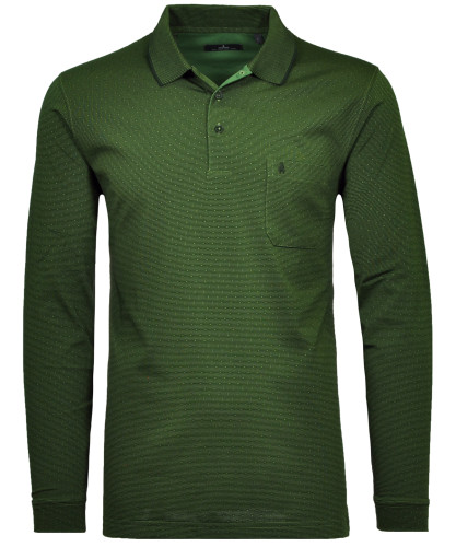 Polo longsleeve with dots  