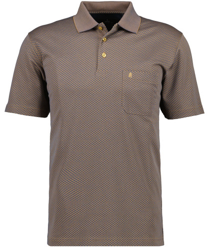 Softknitpolo Jacquard with chest pocket 