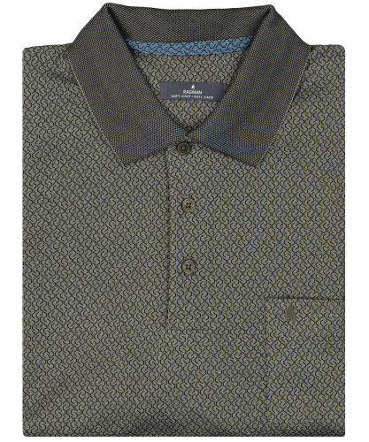 Softknitpolo Jacquard, long sleeve 