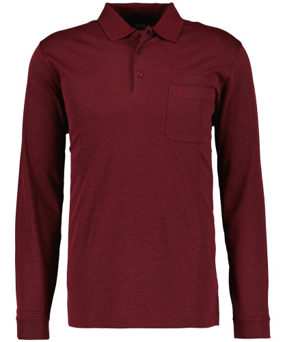 RAGMAN Softknit-Polo Fineliner, Langarm 