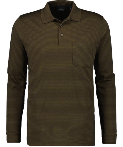 RAGMAN Softknit-Polo Fineliner, Langarm 