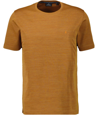 Softknit-T-Shirt mit Rundhals und Flamm-Optik 
