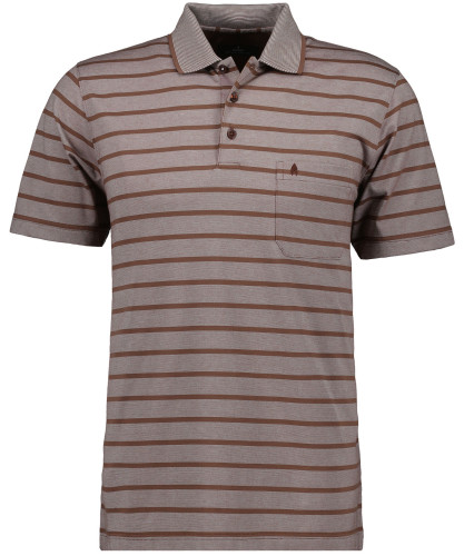 Softknit-Polo Jersey, striped 