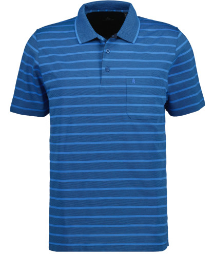 Jersey Softknitpolo gestreift 