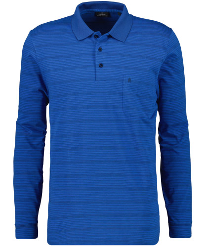Softknitpolo gestreift, Langarm 