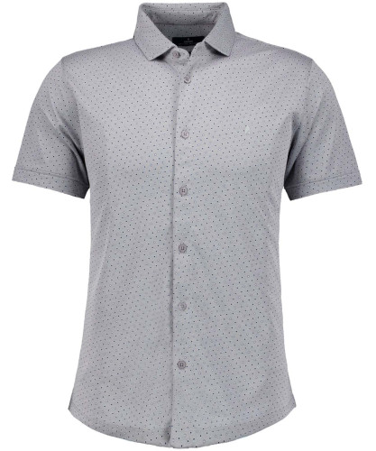 Softknit-Hemd mit Print Silbergrau-021