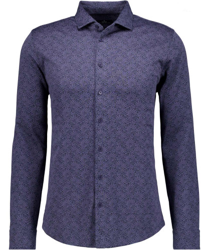 Softknit-Hemd Jacquard Marine-070