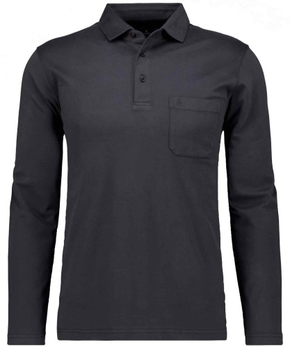 Softknit polo with Kent collar, velvet touch 