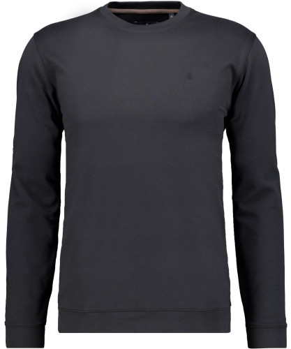 Softknit T-Shirt with waistband, velvet touch Black-009