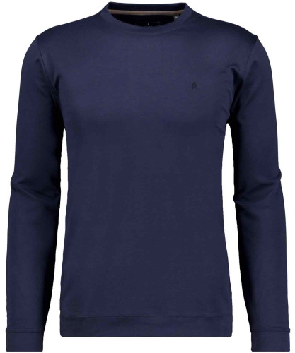 Softknit T-Shirt with waistband, velvet touch Navy-070