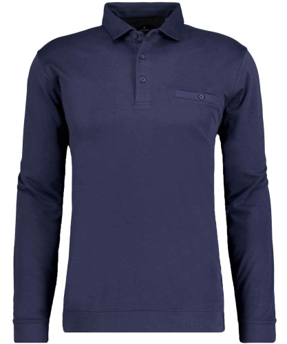 Softknit-Poloshirt mit Bund, Velvet Touch 