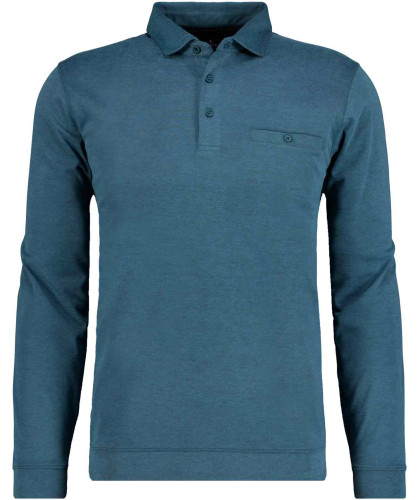 Softknit-Poloshirt mit Bund, Velvet Touch 