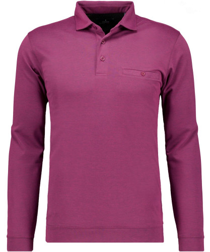 Softknit-Poloshirt mit Bund, Velvet Touch 