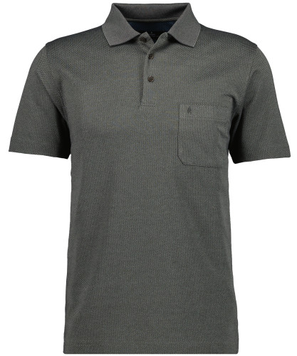 Softknit polo "fishnet" Grey-melange-194
