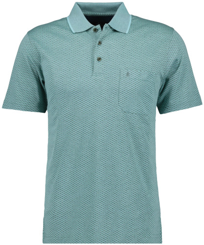 Softknit polo Jacquard Sage-344
