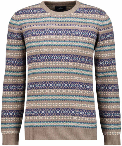 Strickpullover Jacquard Camel-084