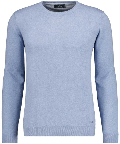 Strickpullover Rundhals, Baumwolle/Kaschmir 