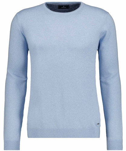Strickpullover Rundhals, Baumwolle/Kaschmir 