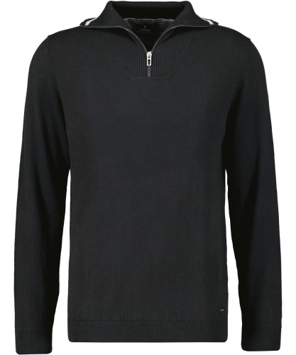LONG & TALL Strickpullover mit Stehkragen und Zip 