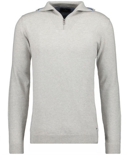 LONG & TALL Strickpullover mit Stehkragen und Zip 