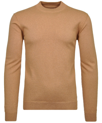 Strickpullover mit Stehkragen 